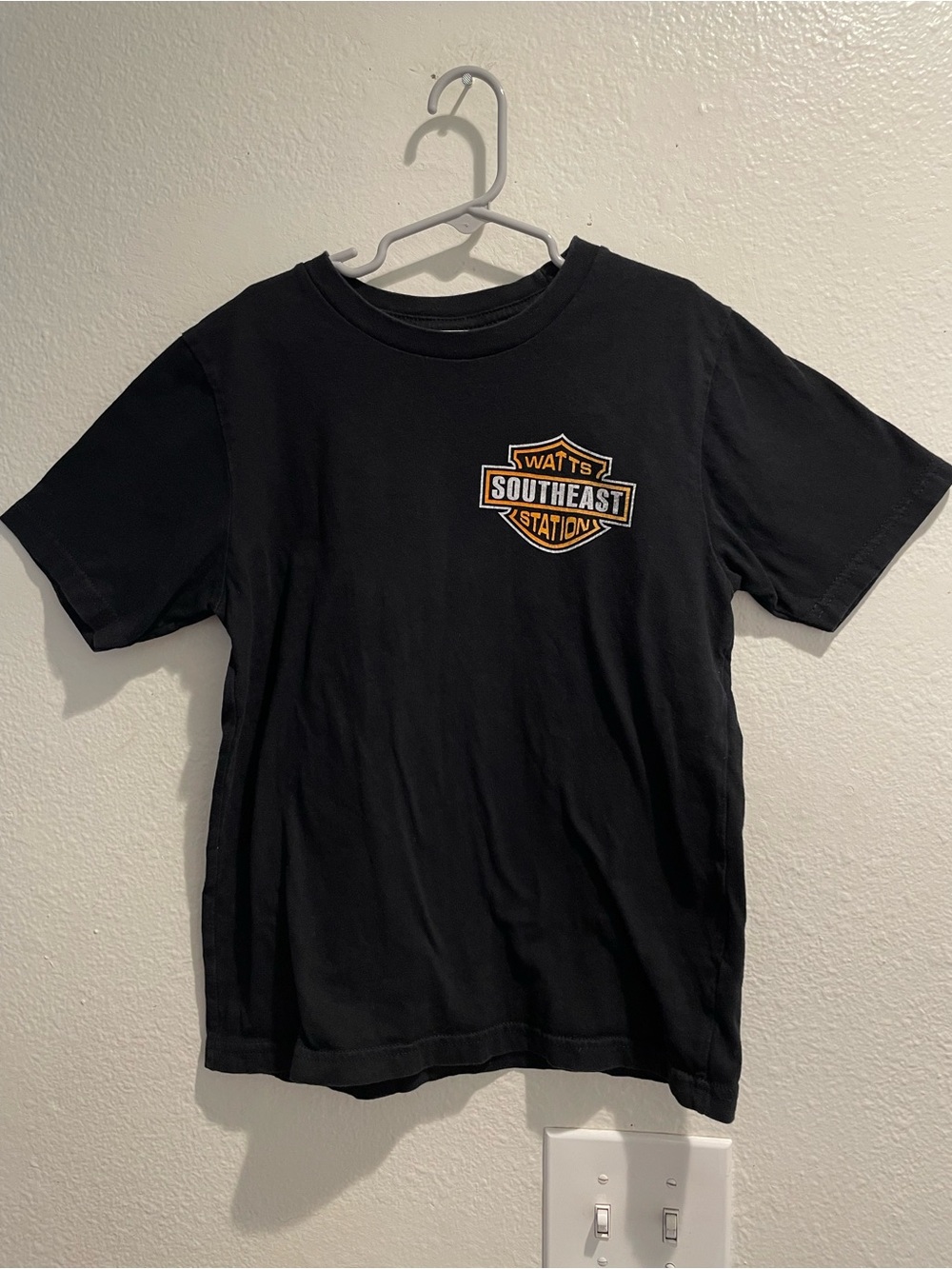 LAPD Watts Southeast Station Police Graphic Tee Kids Medium Black